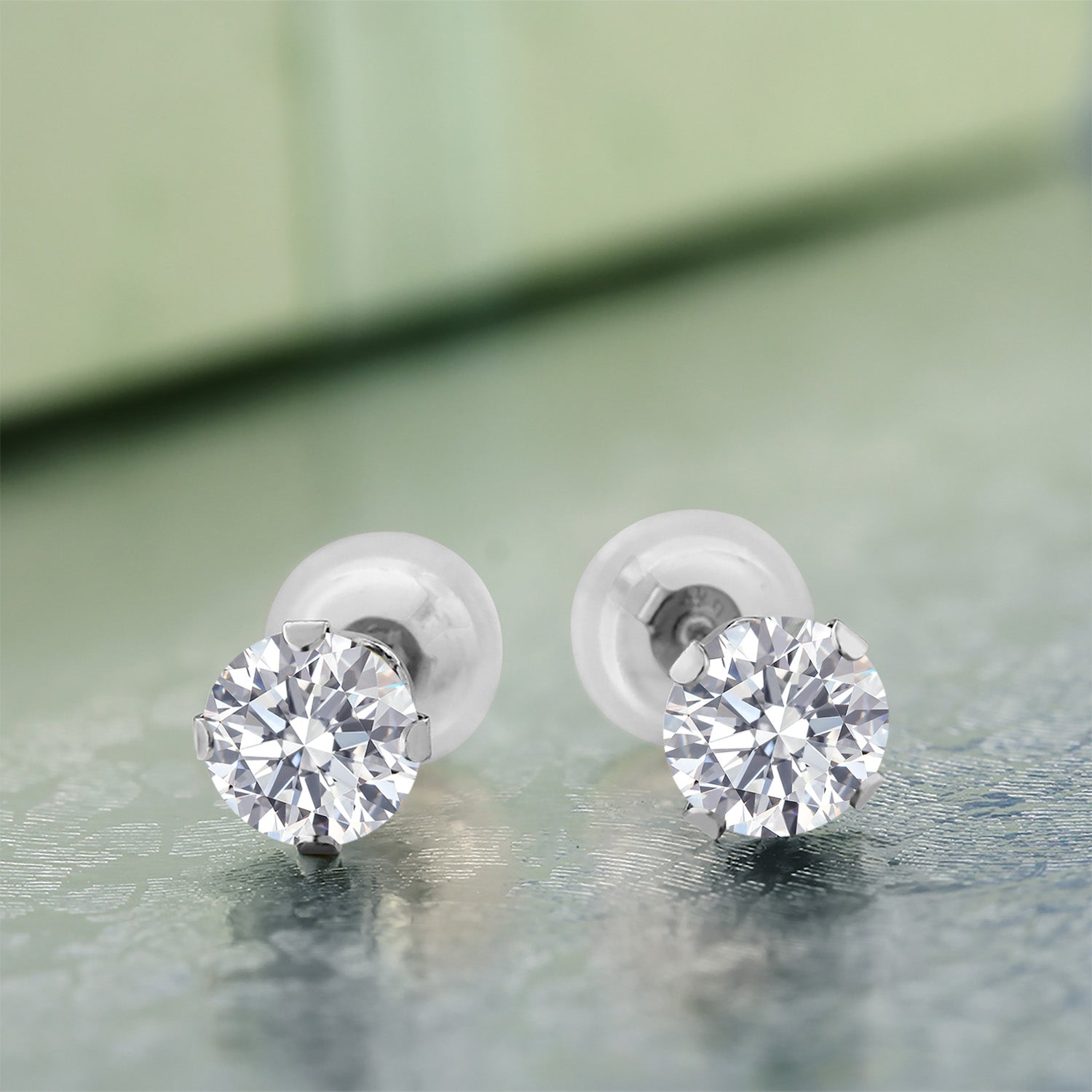 E - F_Earrings in 14K White Gold