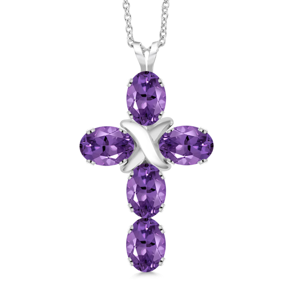 Amethyst - February_Pendant in 925 Sterling Silver