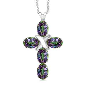 Green Mystic Topaz_Pendant in 925 Sterling Silver