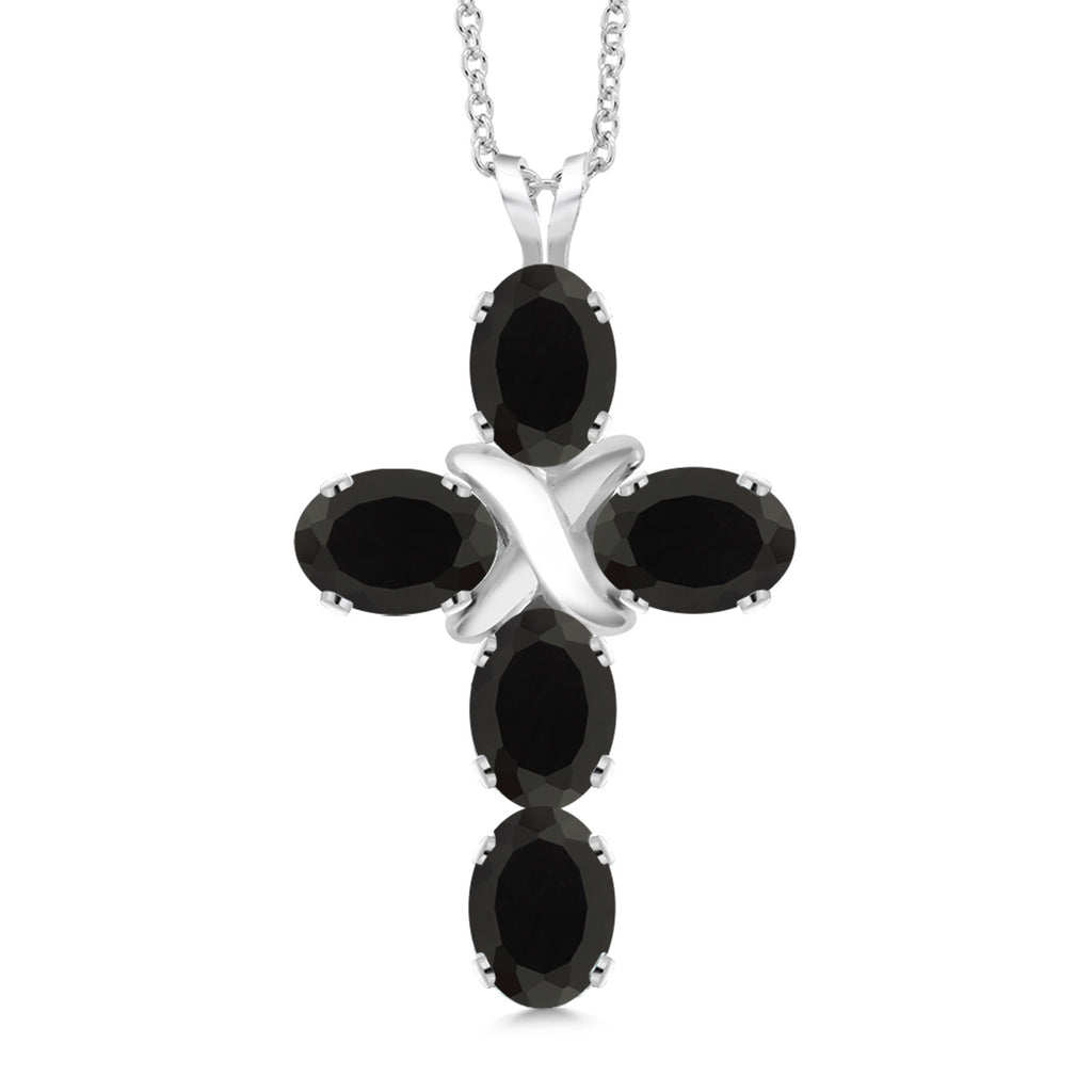 Onyx - December_Pendant in 925 Sterling Silver