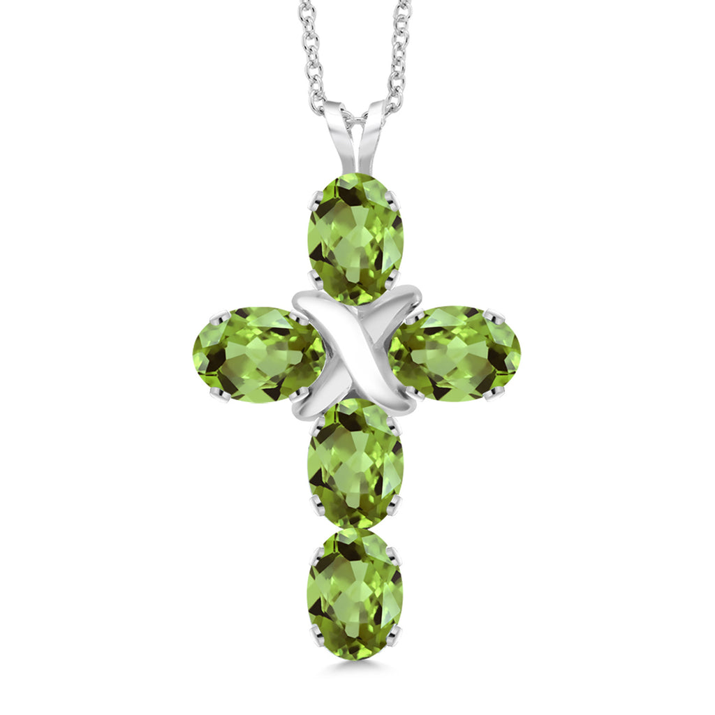 Peridot - August_Pendant in 925 Sterling Silver