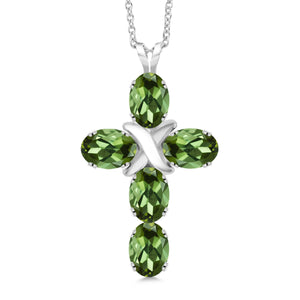 Green Tourmaline_Pendant in 925 Sterling Silver