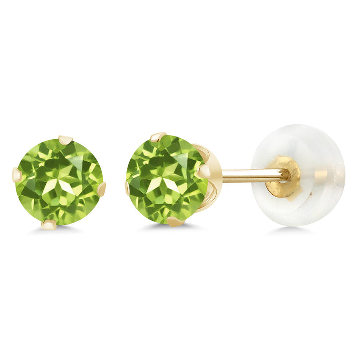 Peridot_Earrings in 10K Yellow Gold
