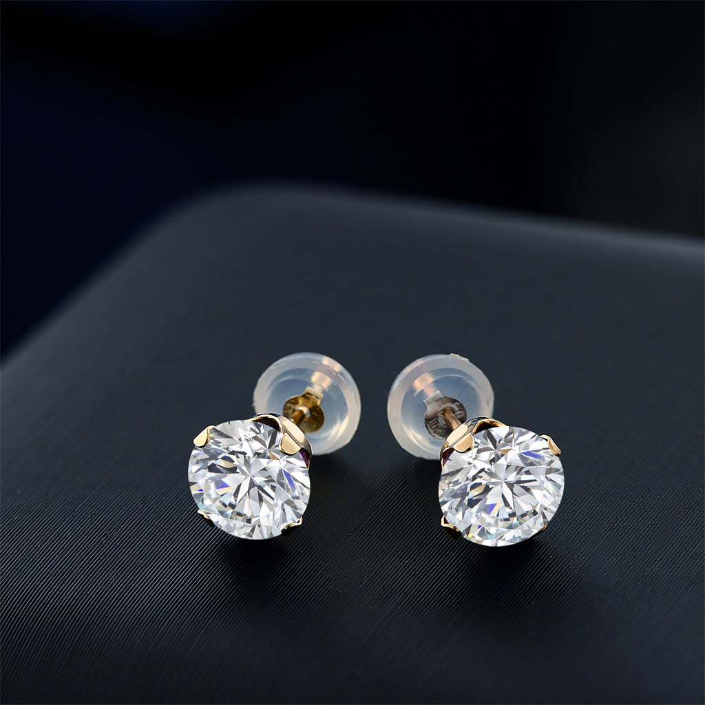 E - F_Earrings in 10K Yellow Gold