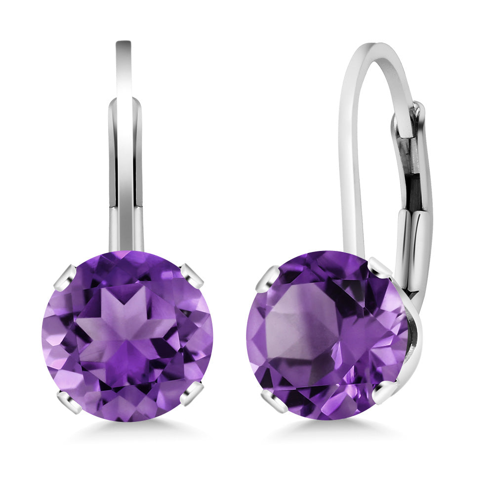 Amethyst - February_Earrings in 925 Sterling Silver