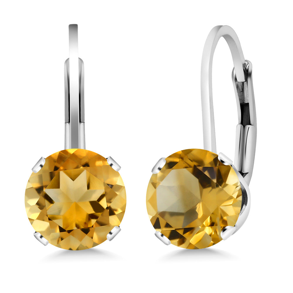 Citrine - November_Earrings in 925 Sterling Silver