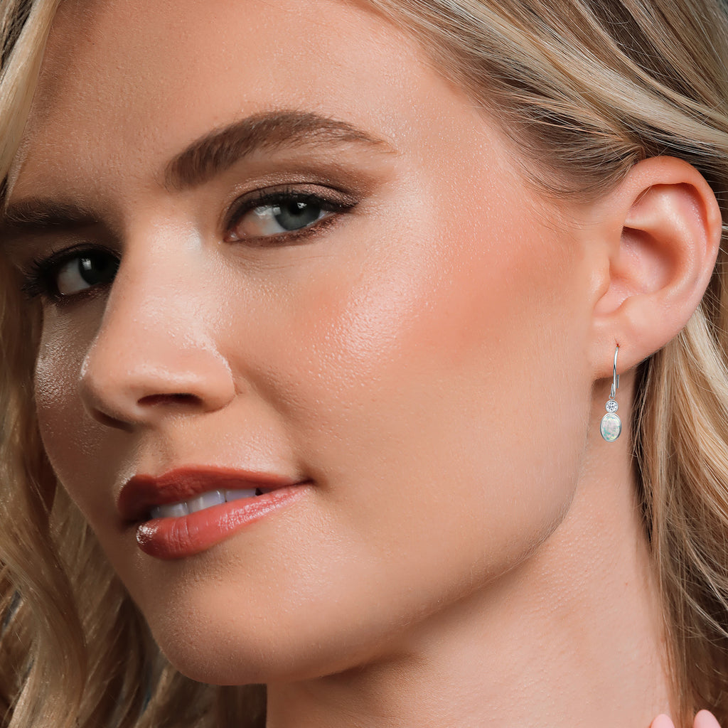 Earrings in 14K White Gold