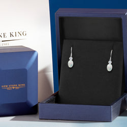 Earrings in 14K White Gold
