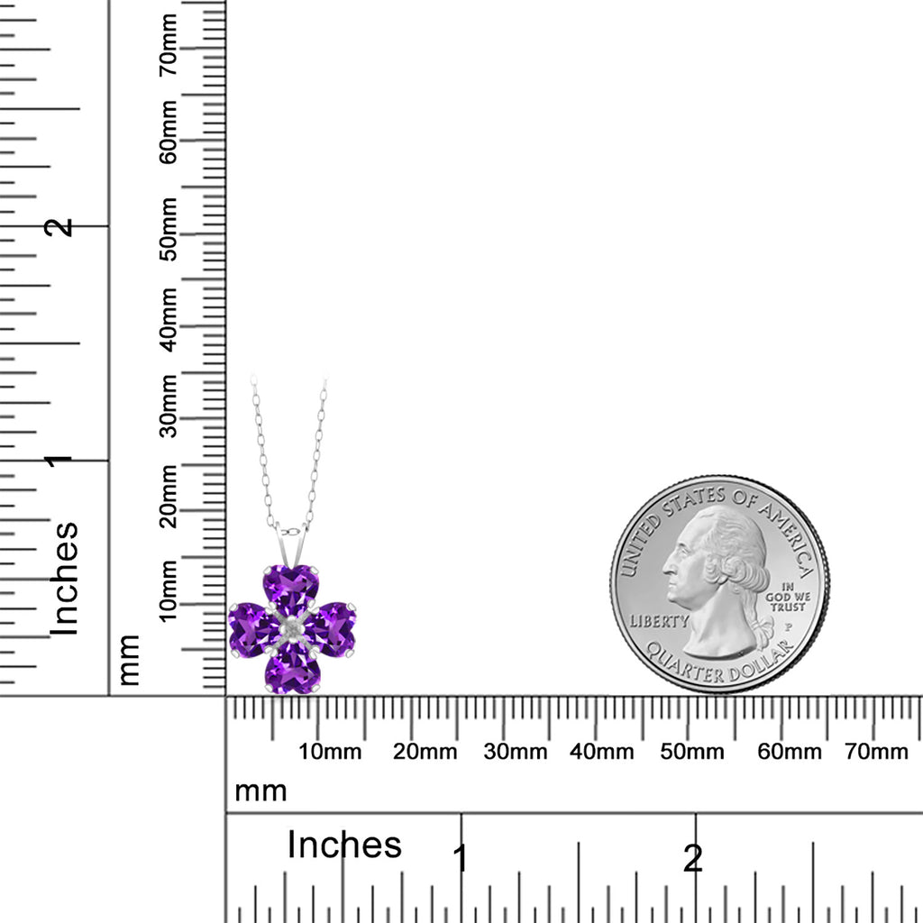Purple_Pendant in 925 Sterling Silver