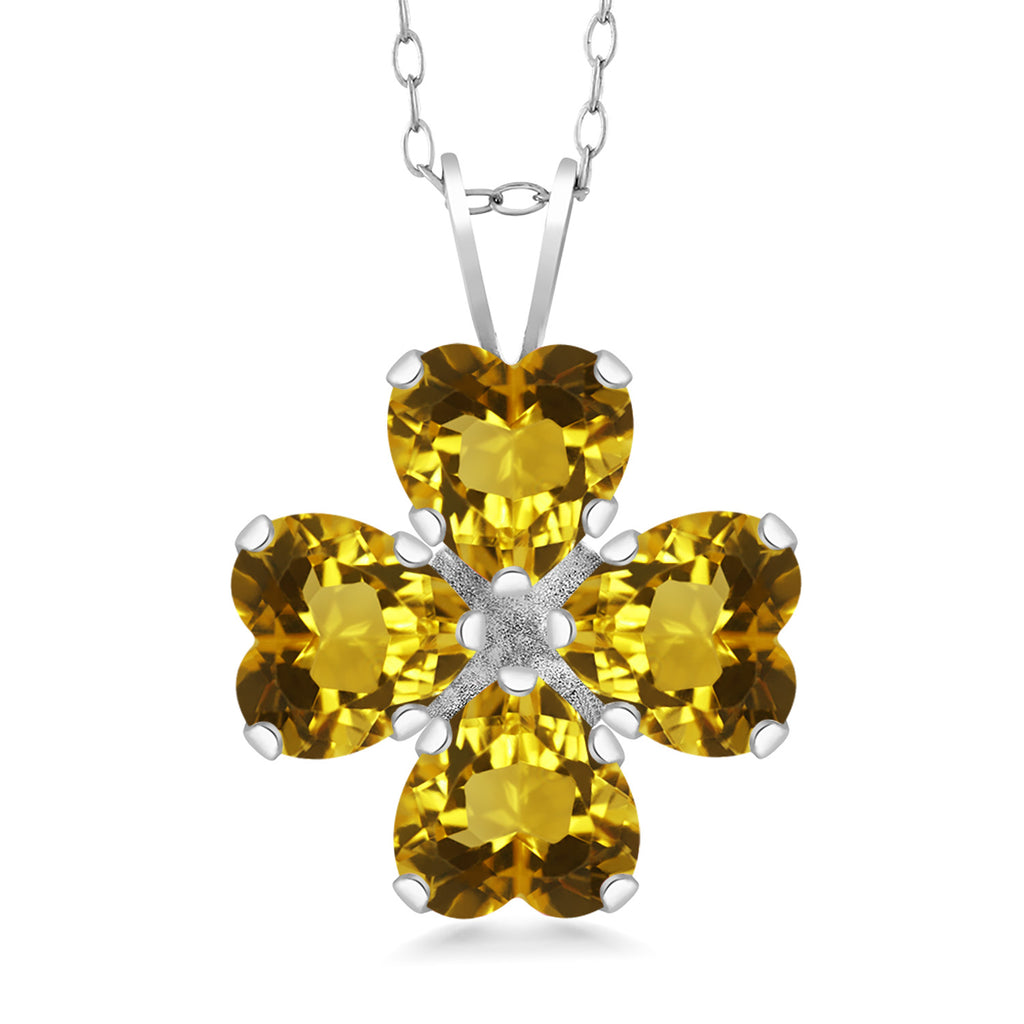 Citrine_Pendant in 925 Sterling Silver
