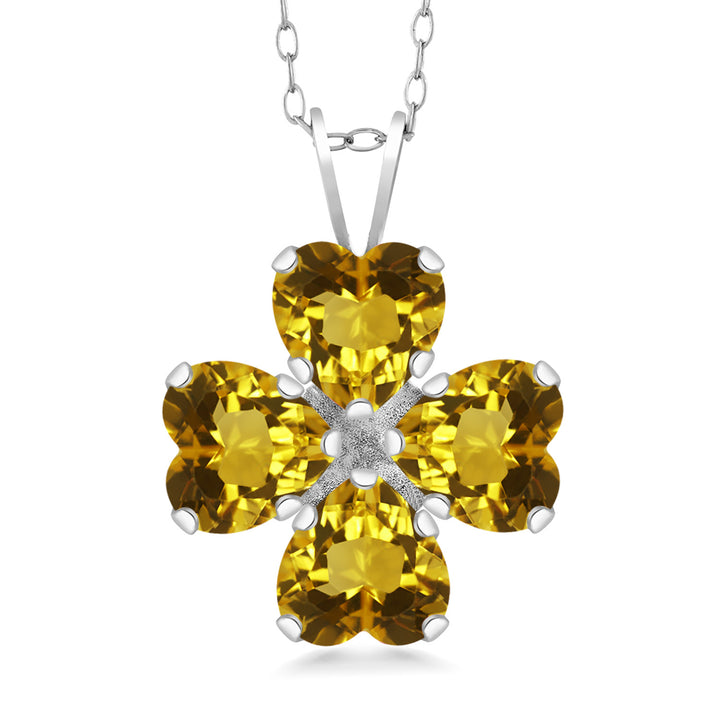 Citrine_Pendant in 925 Sterling Silver
