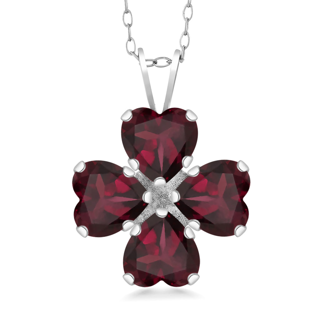 Rhodolite Garnet_Pendant in 925 Sterling Silver