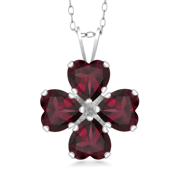 Rhodolite Garnet_Pendant in 925 Sterling Silver