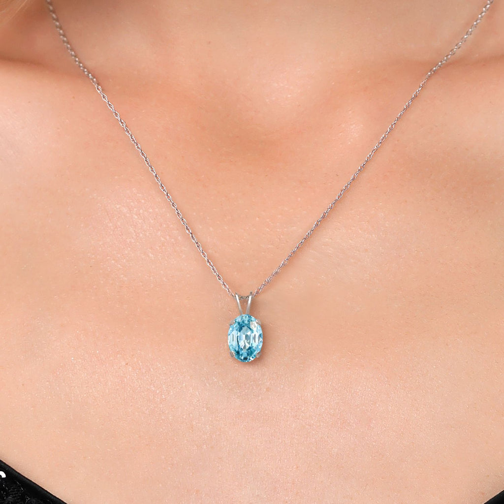 Lab Grown Diamond_Pendant in 14K White Gold