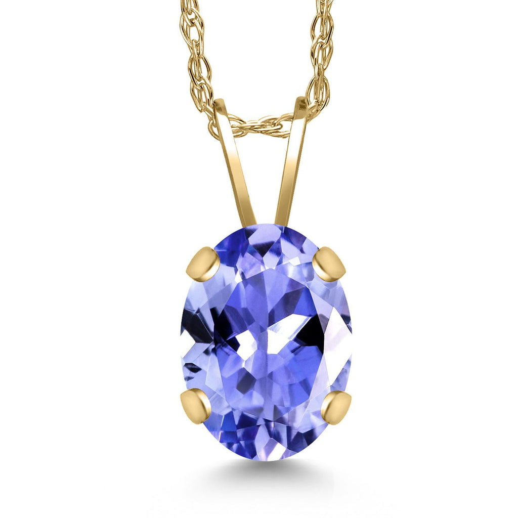 Tanzanite - December_Pendant in 14K Yellow Gold
