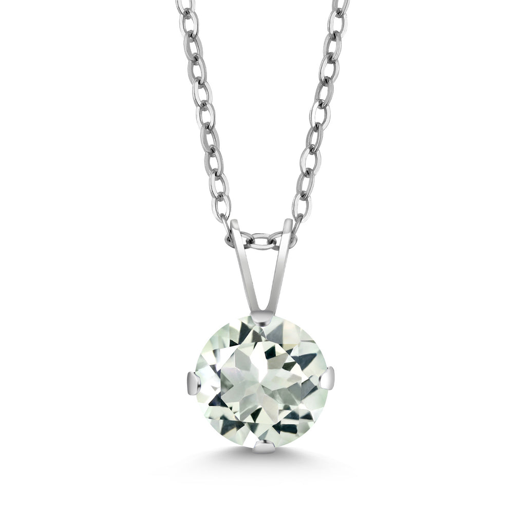Prasiolite_Pendant in 925 Sterling Silver