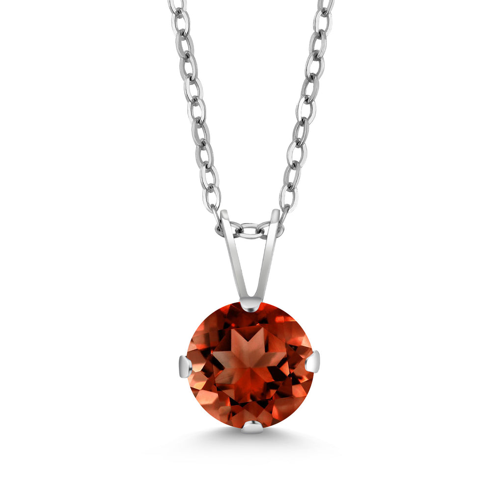 Garnet - January_Pendant in 925 Sterling Silver