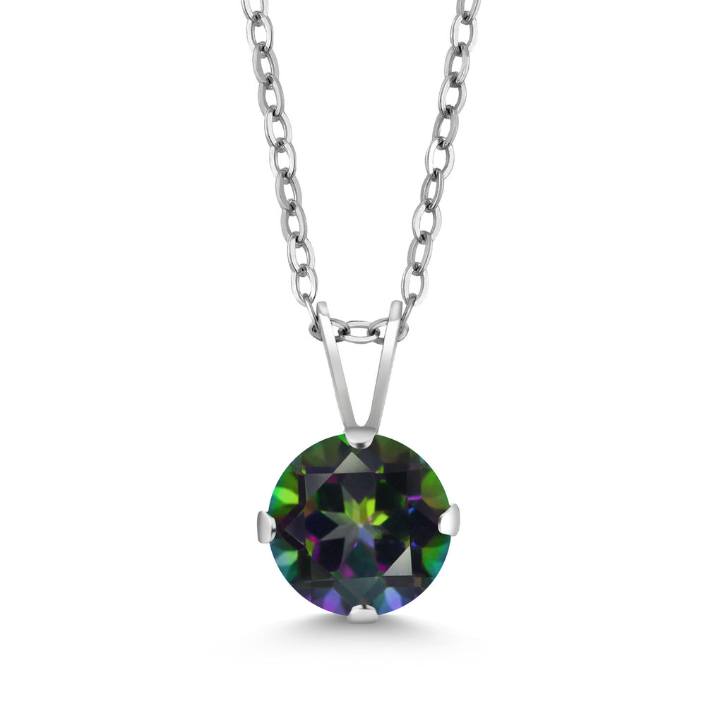 Green Mystic Topaz_Pendant in 925 Sterling Silver