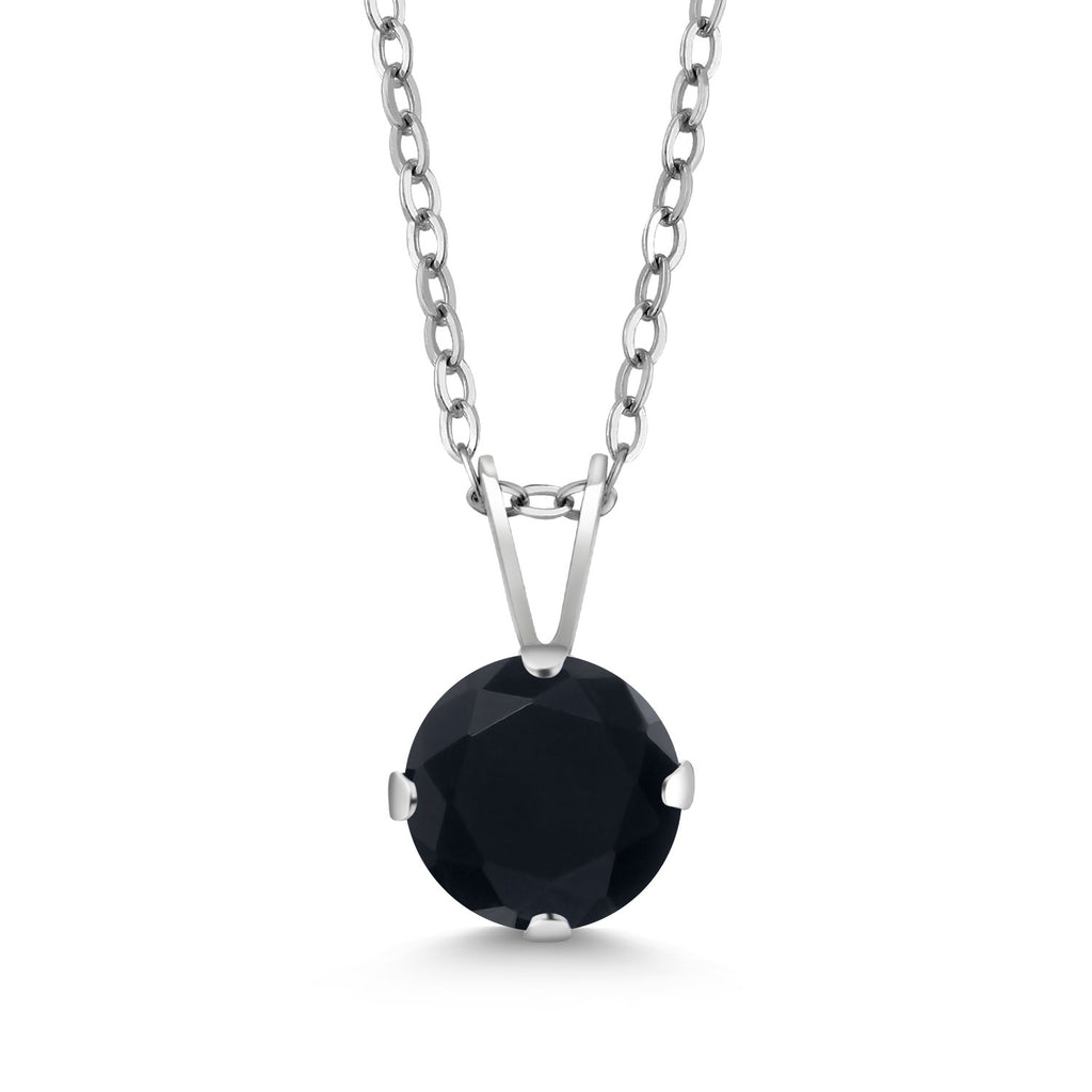 Onyx - December_Pendant in 925 Sterling Silver