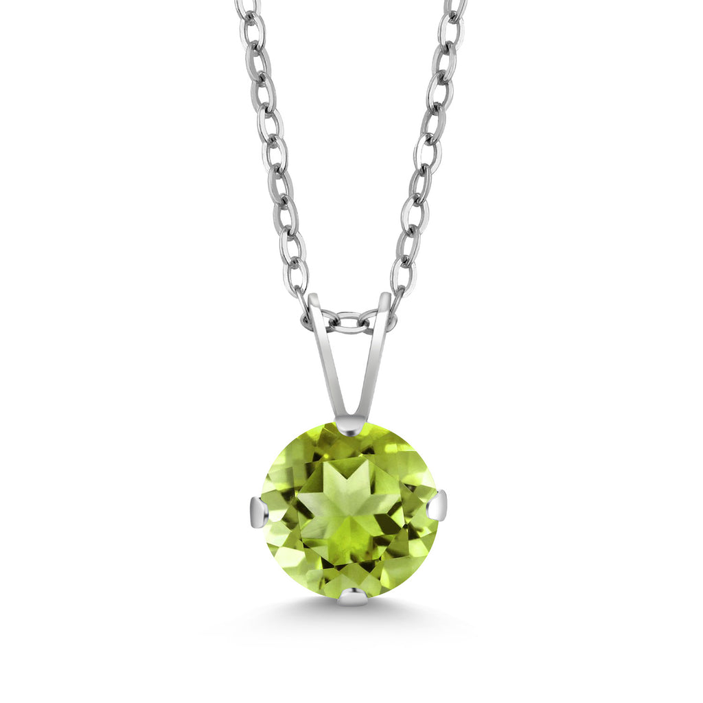 Peridot - August_Pendant in 925 Sterling Silver