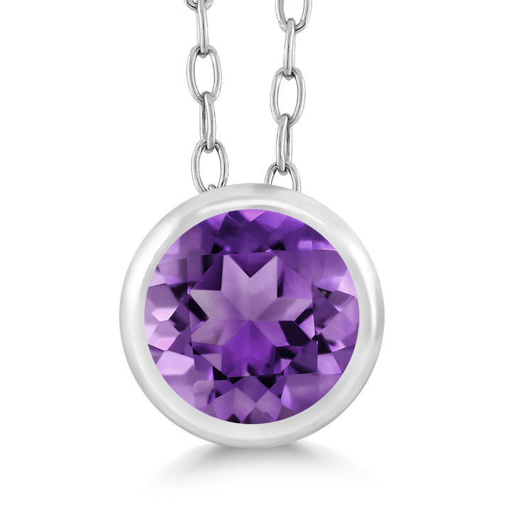 Amethyst - February_Pendant in 925 Sterling Silver