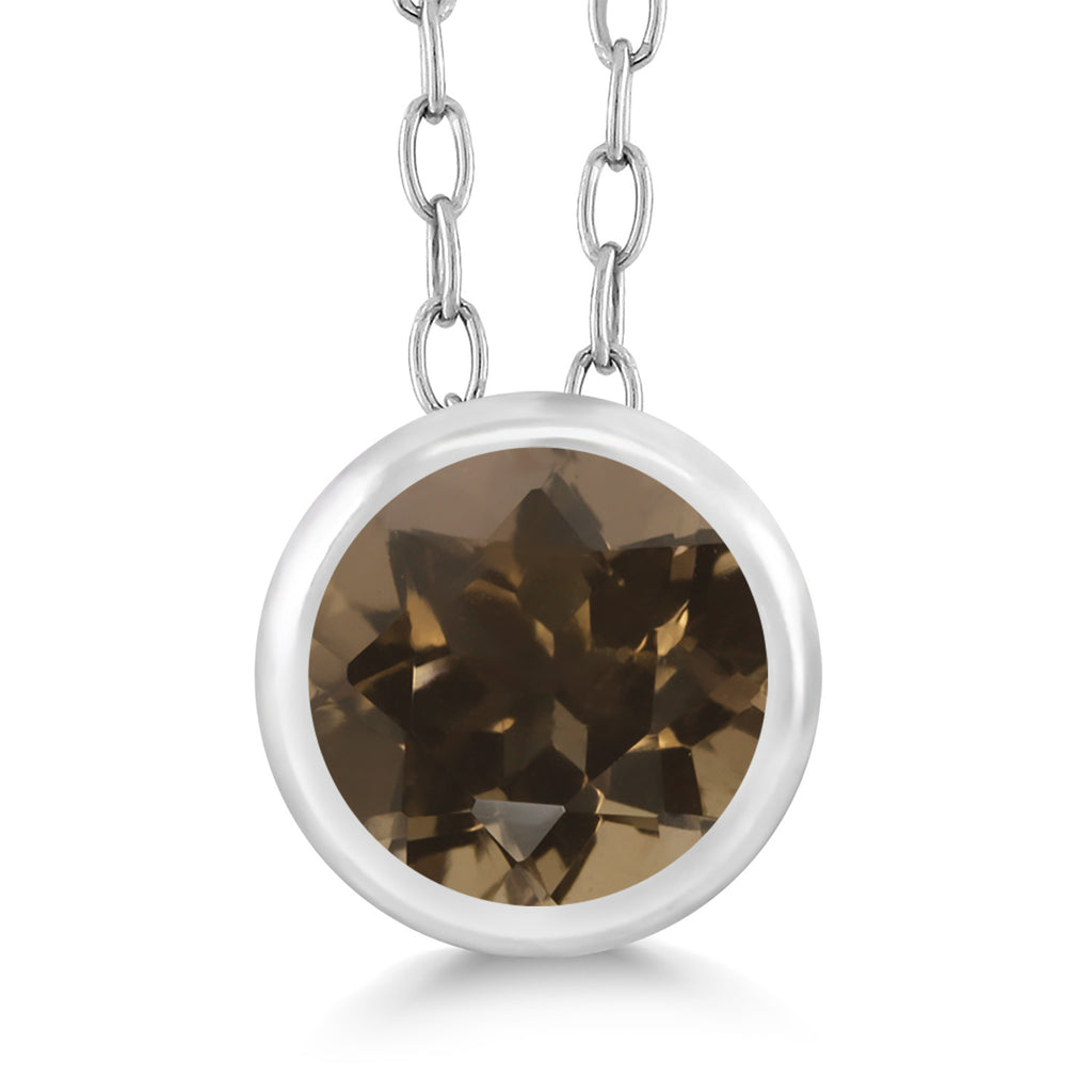 Smoky Quartz_Pendant in 925 Sterling Silver