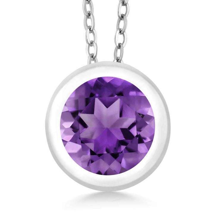 Amethyst - February_Pendant in 925 Sterling Silver