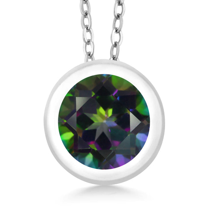 Green Mystic Topaz_Pendant in 925 Sterling Silver