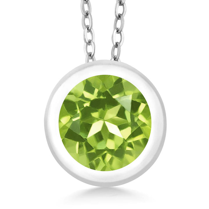 Peridot - August_Pendant in 925 Sterling Silver