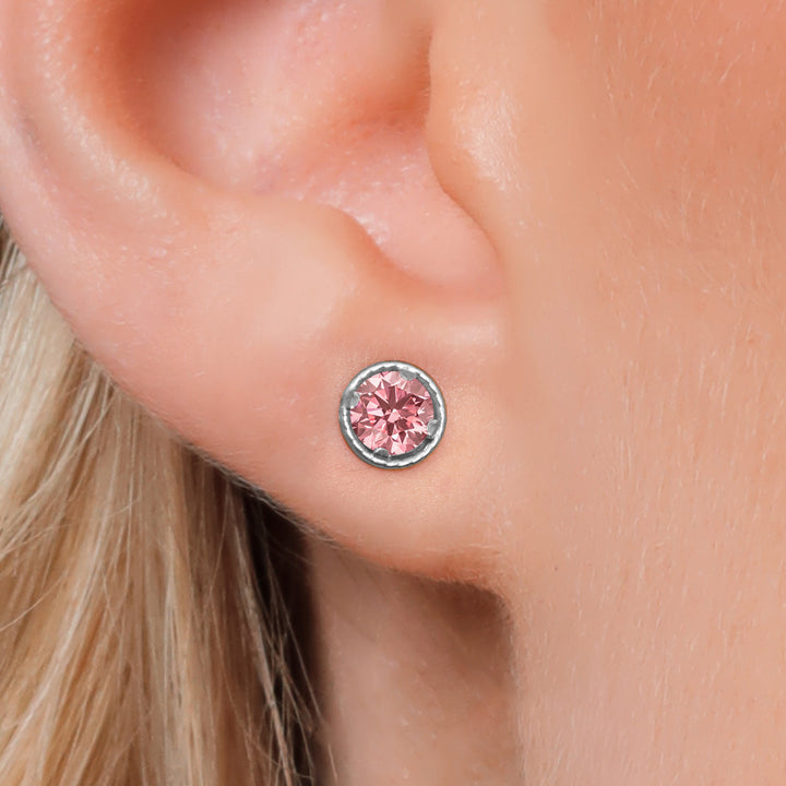 Earrings in 14K White Gold