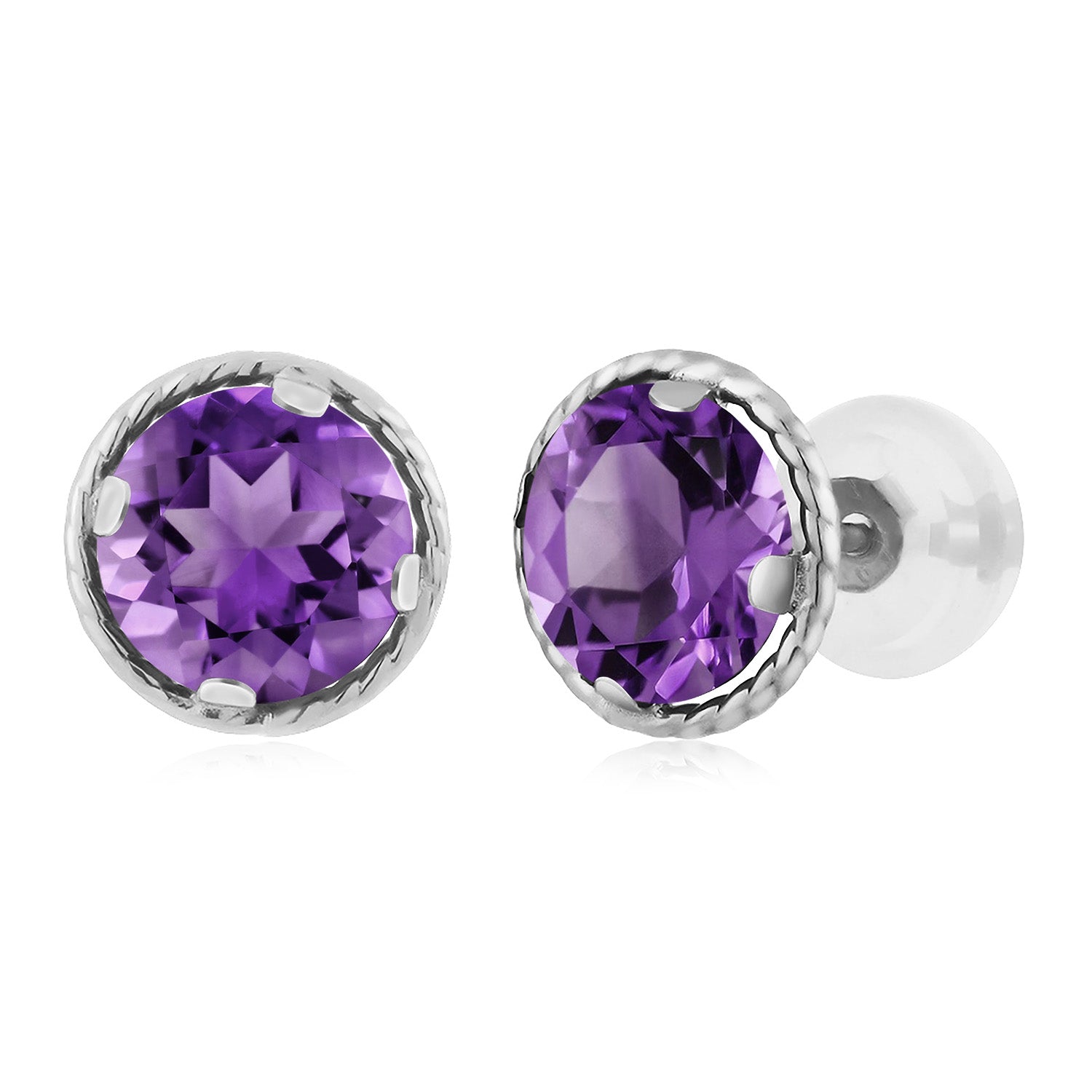 Amethyst - February_14K White Gold