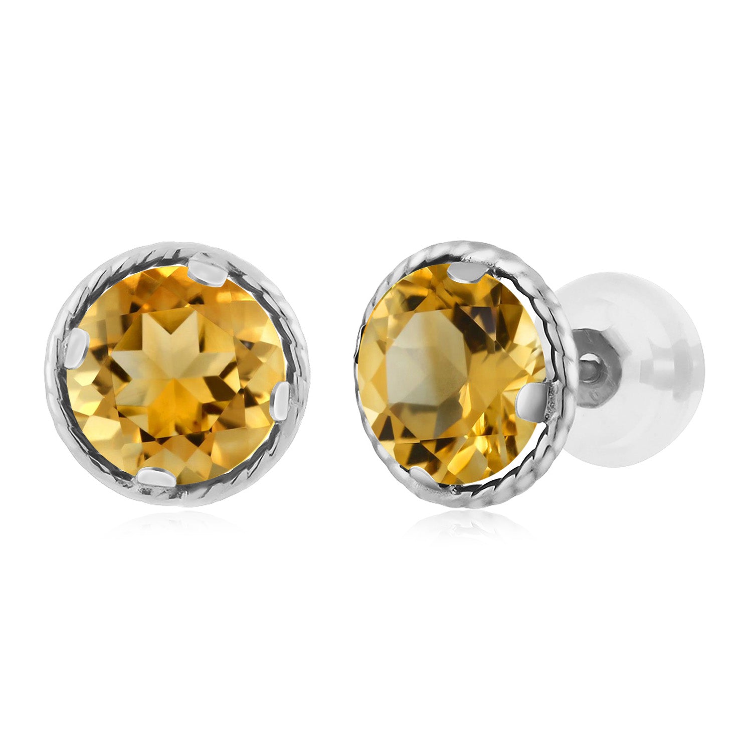 Citrine - November_14K White Gold