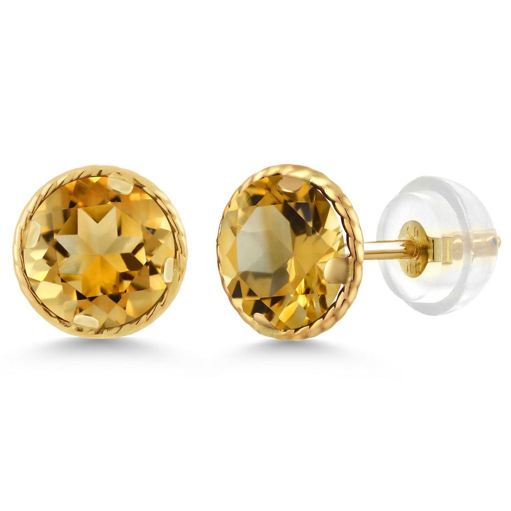 Citrine - November_14K Yellow Gold_Earrings in 14K Yellow Gold