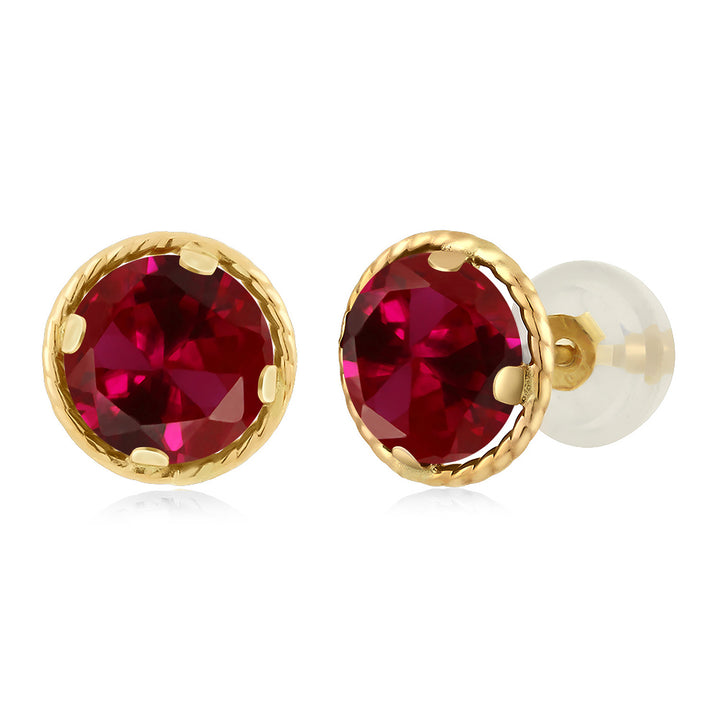 Created Ruby - July_14K Yellow Gold