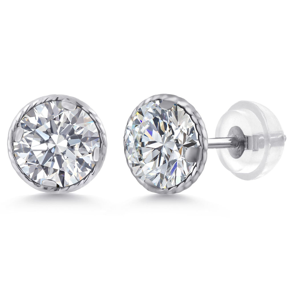 Earrings in 14K White Gold