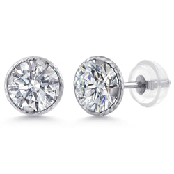 Earrings in 14K White Gold