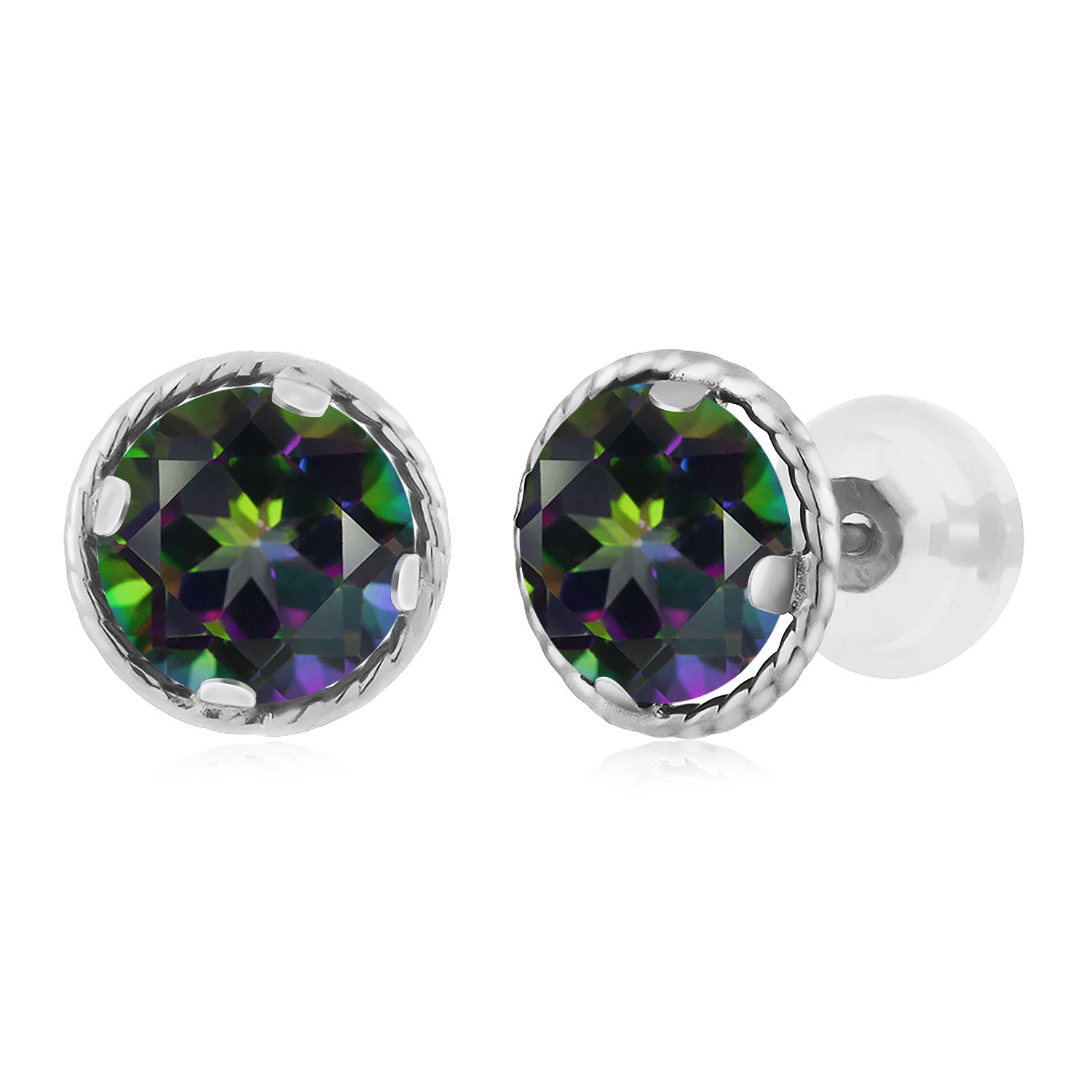 Green Mystic Topaz_14K White Gold