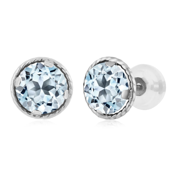 Sky Blue Topaz - November_14K White Gold