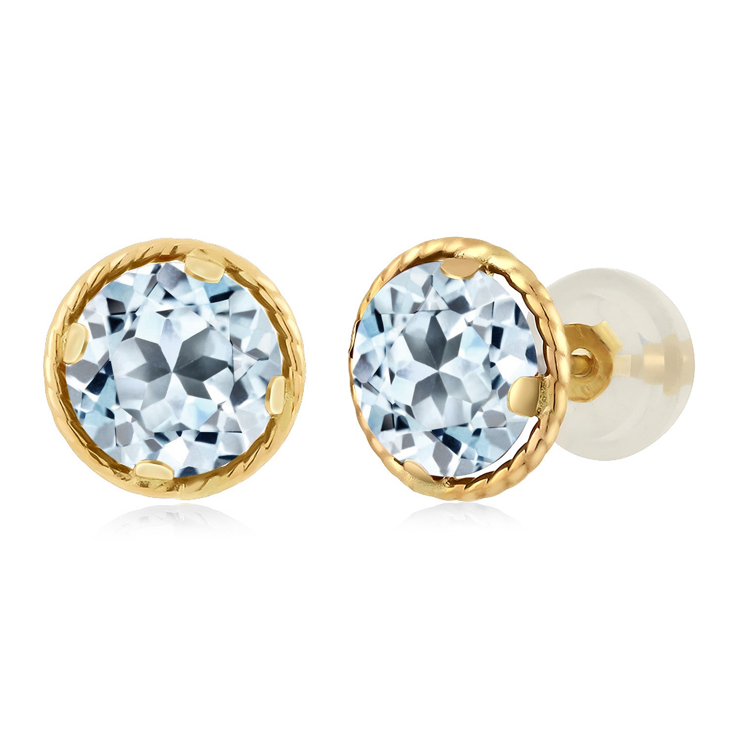 Sky Blue Topaz - November_14K Yellow Gold