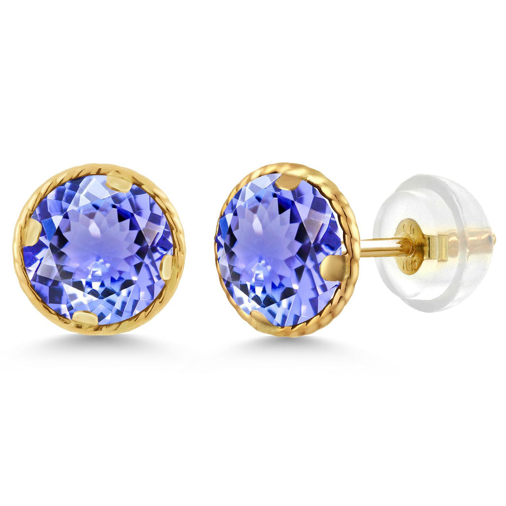 Tanzanite - December_14K Yellow Gold_Earrings in 14K Yellow Gold