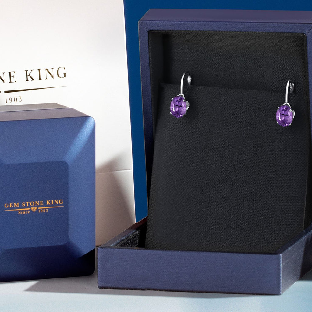 Amethyst - February_Earrings in 925 Sterling Silver