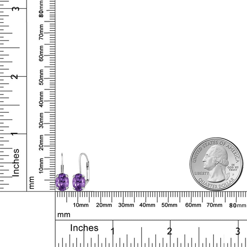 Amethyst - February_Earrings in 925 Sterling Silver