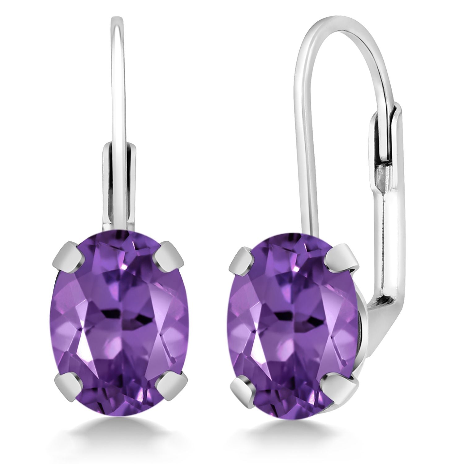 Amethyst - February_Earrings in 925 Sterling Silver