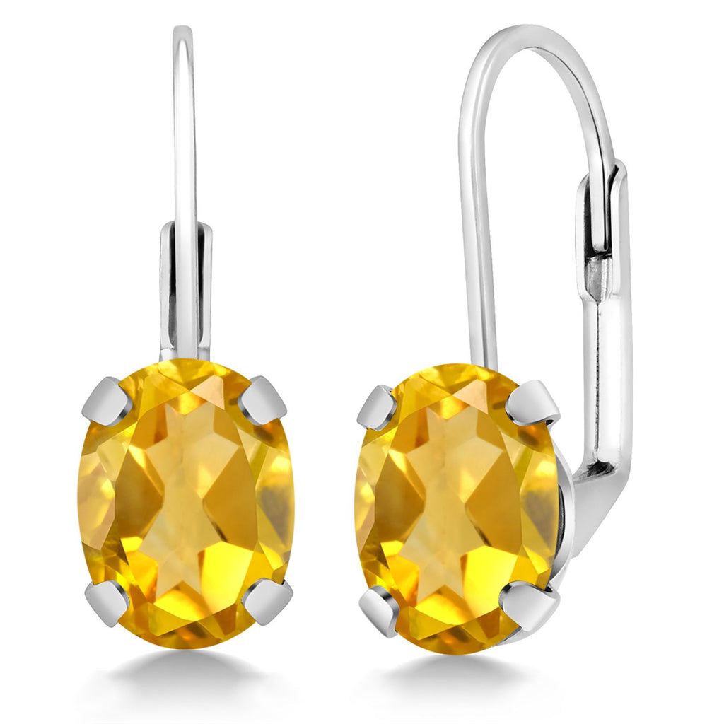Citrine_Earrings in 925 Sterling Silver