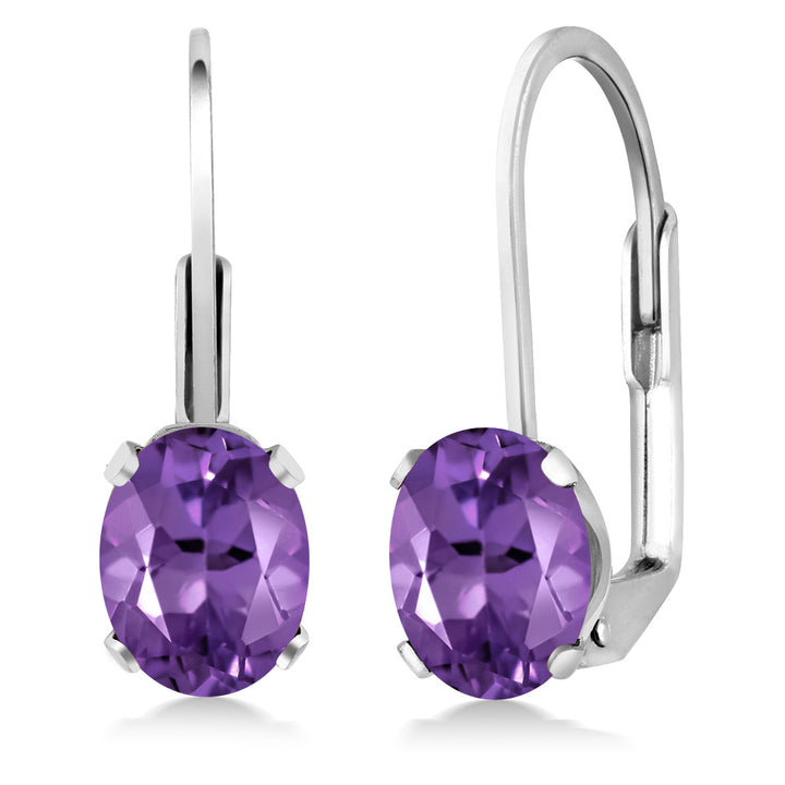 Amethyst - February_Earrings in 925 Sterling Silver