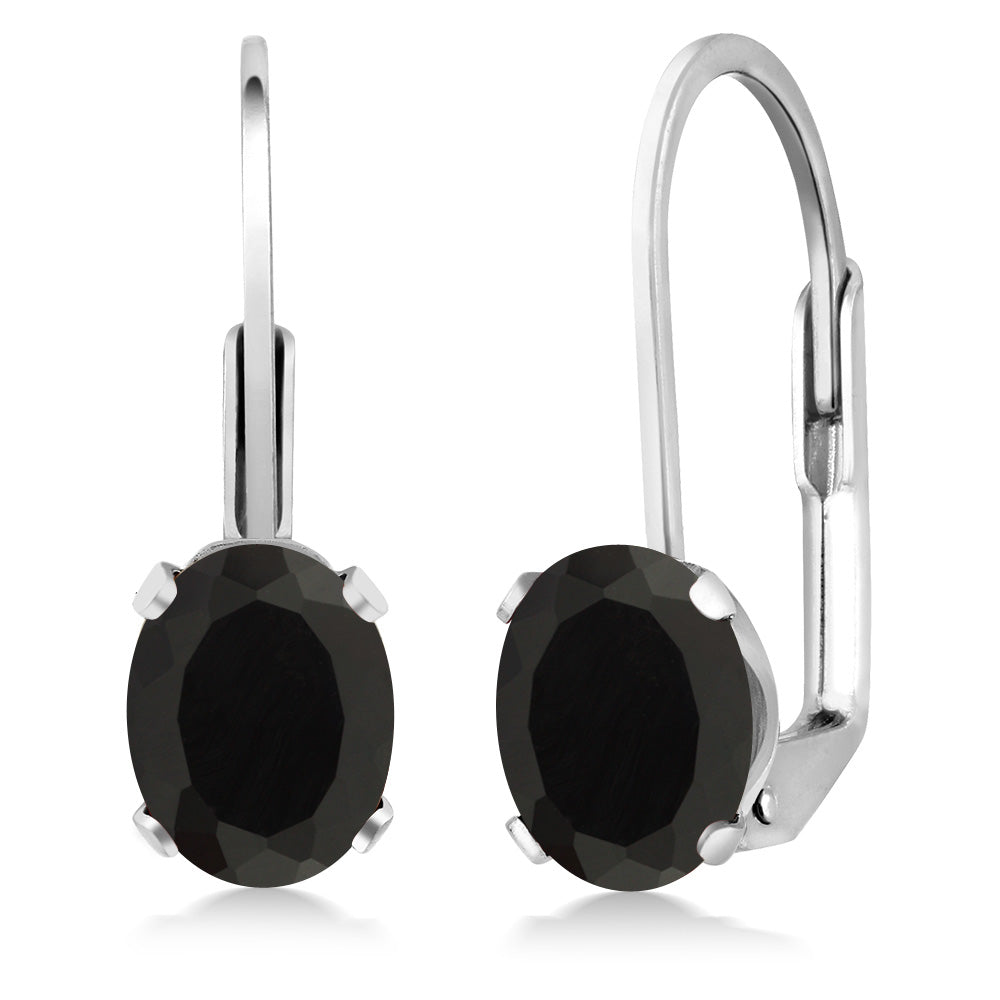 Onyx - December_Earrings in 925 Sterling Silver