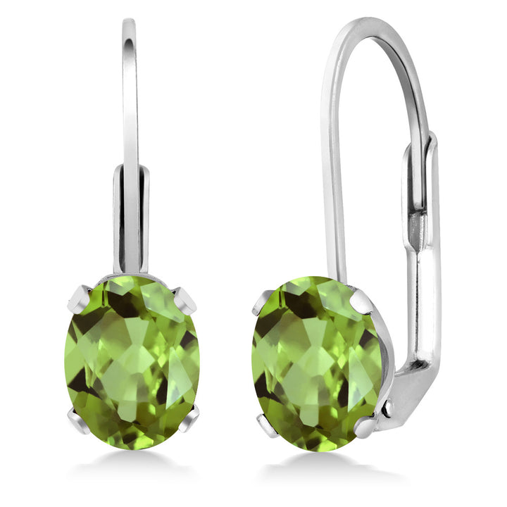 Peridot - August_Earrings in 925 Sterling Silver