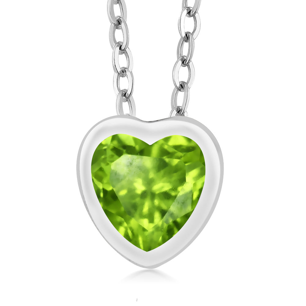 Peridot - August_Pendant in 925 Sterling Silver