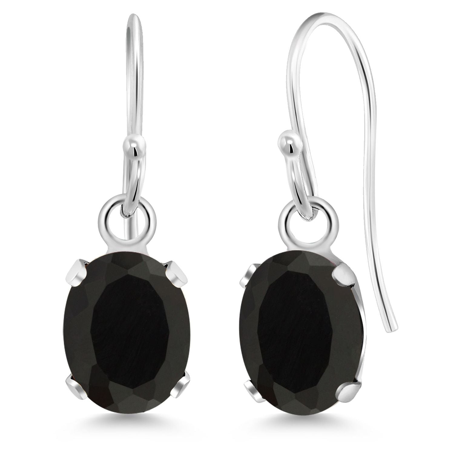 Onyx - December_Earrings in 925 Sterling Silver