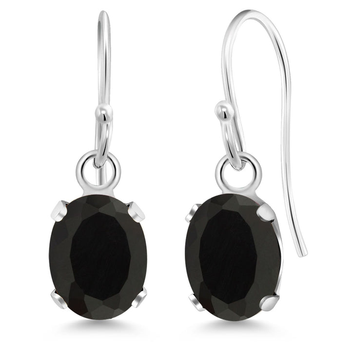 Onyx - December_Earrings in 925 Sterling Silver